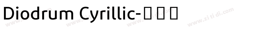 Diodrum Cyrillic字体转换